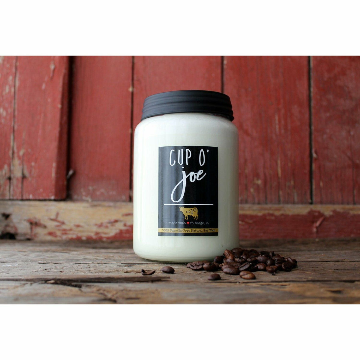 Milkhouse Candle Company, Farmhouse Collection, 26oz Canning Jar, Cup O'  Joe 