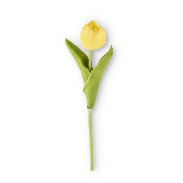 Real Touch Tulip Stem - Yellow