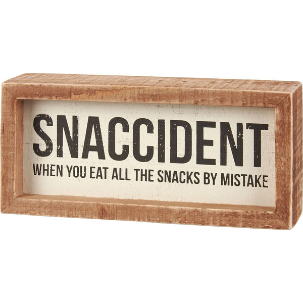 Snaccident Box Sign