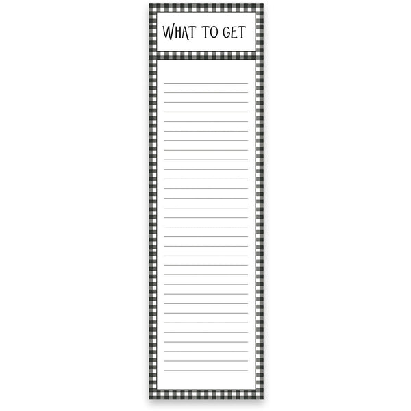 What to Get List Notepad