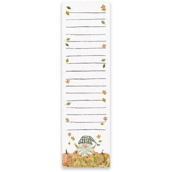 Fall Gnome List Notepad