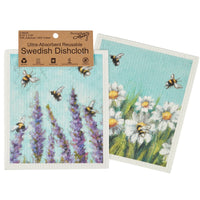 Swedish Dish Cloth Set - Flowers