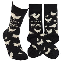 Fluent in Fowl Language Socks