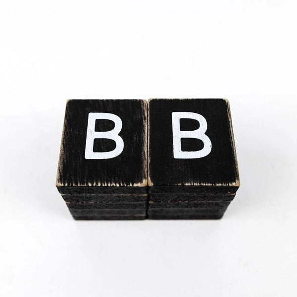 Black Letter B Tile