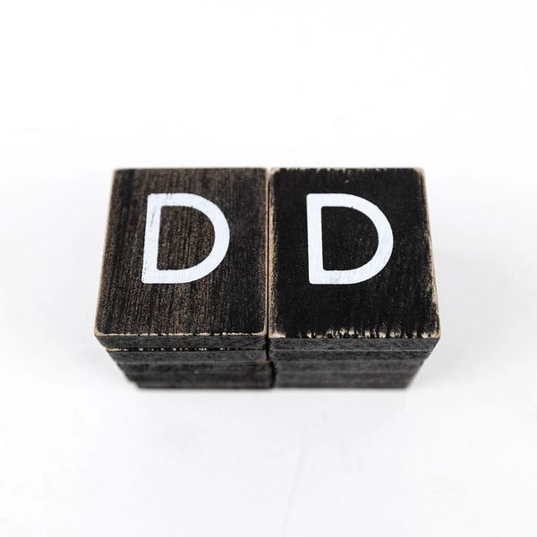 Black Letter D Tile