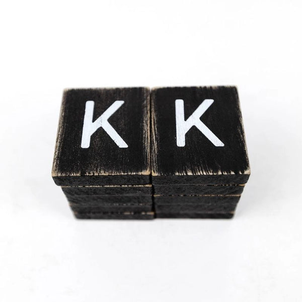 Black Letter K Tile