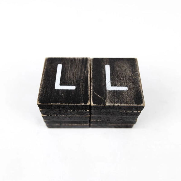 Black Letter L Tile