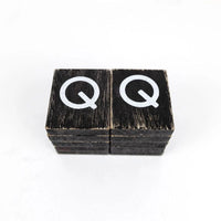 Black Letter Q Tile