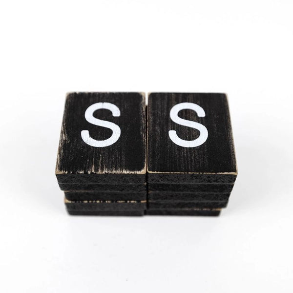 Black Letter S Tile