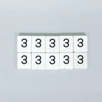 White Number Letterboard Tiles