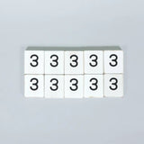 White Number Letterboard Tiles