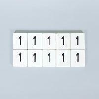 White Number Letterboard Tiles