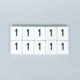 White Number Letterboard Tiles