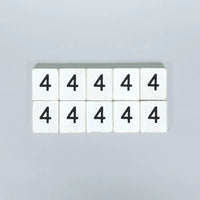 White Number Letterboard Tiles