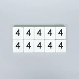 White Number Letterboard Tiles