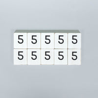 White Number Letterboard Tiles