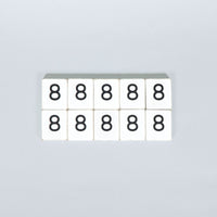 White Number Letterboard Tiles