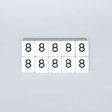 White Number Letterboard Tiles