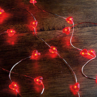 String of Hearts Wire Lights