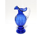 Ribbed Pitcher-Cobalt Blue-Fenton Art Glass