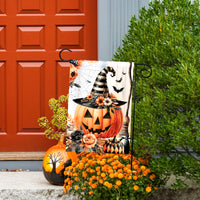 Vintage Jack O Lantern Garden Flag