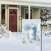 Winter in the Woodland Garden Flag