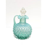 Hobnail Cruet w/Stopper-Persian Blue Opalescent-Fenton Art Glass