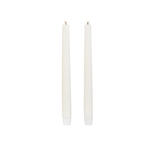 11"  Ivory Taper Candles-Uyuni