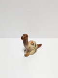Dinosaur-Pond Butterfly on Chocolate Glass-Fenton Art Glass