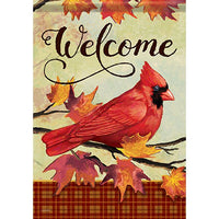 Autumn Day Card Garden Flag