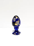 Egg-Fish on Cobalt-Fenton Art Glass