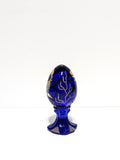 Egg-Fish on Cobalt-Fenton Art Glass