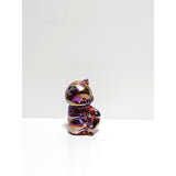Sitting Bear Cub-Red Carnival-Fenton Art Glass