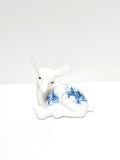 Fawn-Winter Enchantment on Milk Glass-Fenton Art Glass