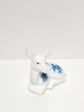 Fawn-Winter Enchantment on Milk Glass-Fenton Art Glass