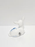 Fawn-Winter Enchantment on Milk Glass-Fenton Art Glass