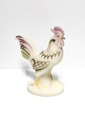 Rooster-Ivory Satin Glass-Fenton Art Glass