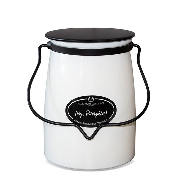 Milkhouse Candles 22 oz. Butter Jar - Hey, Pumpkin!