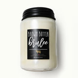 Milkhouse Candles 26 oz. Farmhouse Jar-Brown Butter Brulee