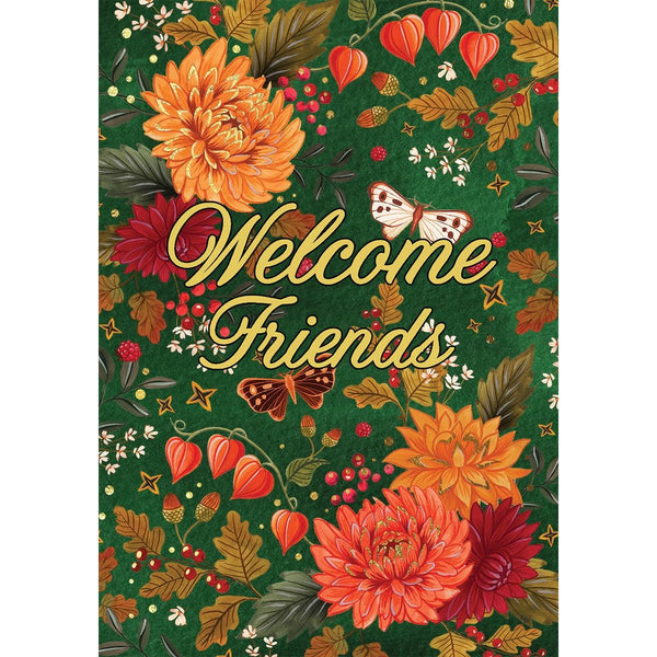 Welcome Friends Garden Flag