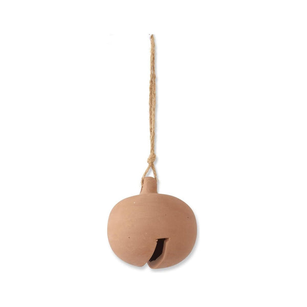 Terracotta Round Bell Ornament 3.5 Inch