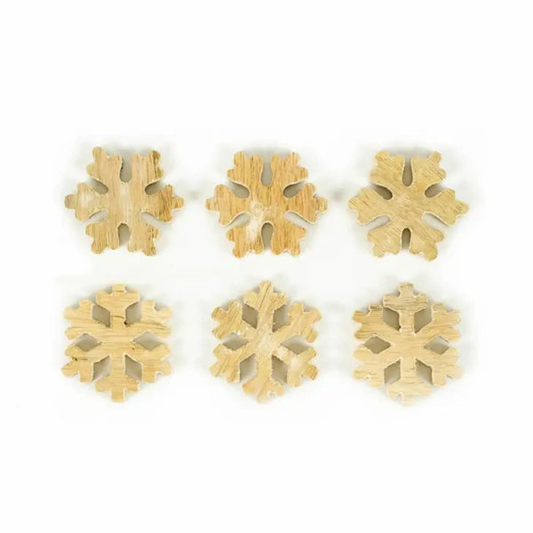 Mango Wood Snowflakes