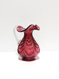 Drapery Pitcher-Cranberry-Fenton Art Glass