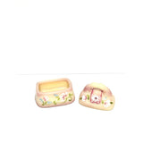 Purse Trinket Box - Burmese Glass - Fenton Art Glass
