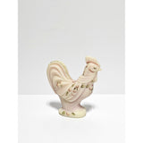 Folk Art Rooster-Burmese-Fenton Art Glass