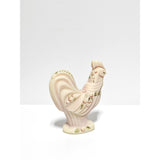 Folk Art Rooster-Burmese-Fenton Art Glass
