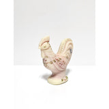 Folk Art Rooster-Burmese-Fenton Art Glass