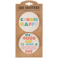 Happy Car Coaster Set