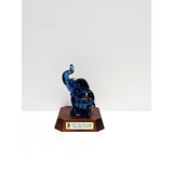 Elephant-Indigo Blue-2007 Glass Messenger Exclusive-Fenton Art Glass