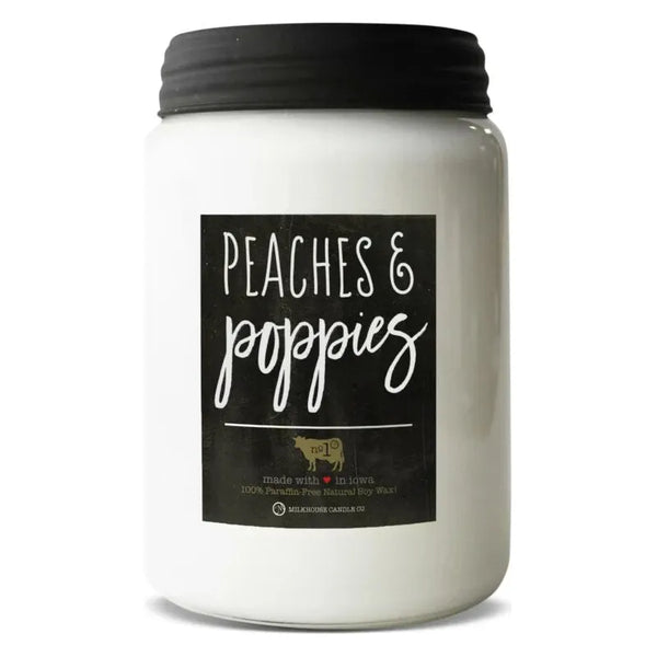 Milkhouse Candles 26 oz. Peaches & Poppies